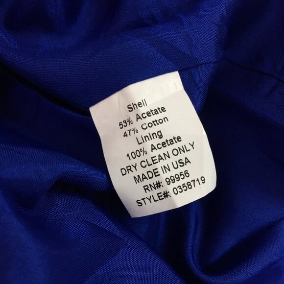 Shoshanna Royal Blue Open Flare Dress Size 4 - Picture 13 of 15